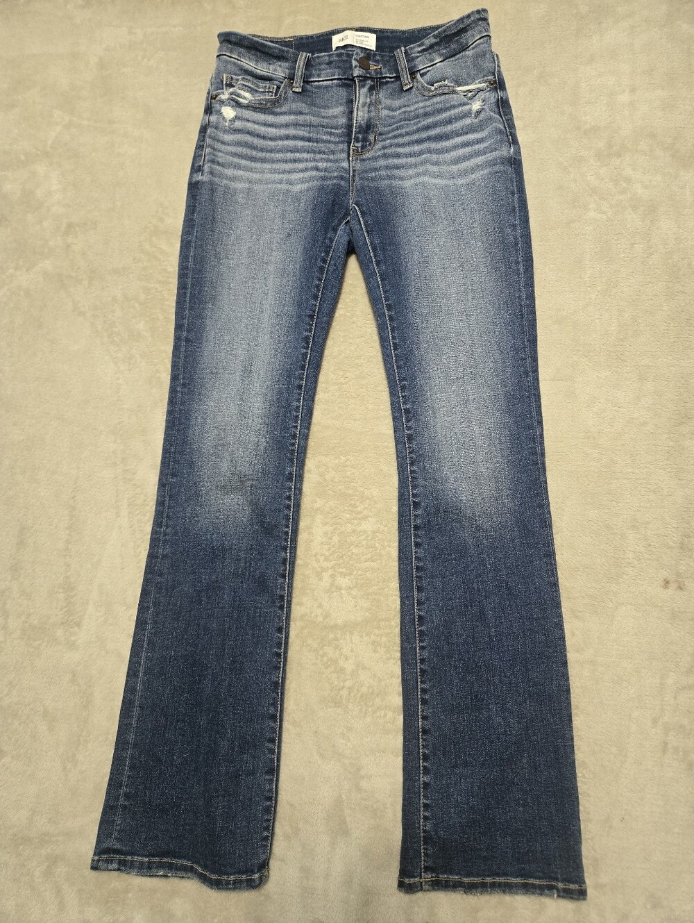 BKE Payton Mid-Rise Bootcut Jeans Women's Size 28x32 Distressed Whiskered